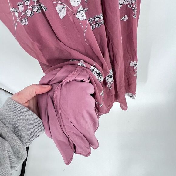 Nwt Express Floral Maxi Dress XS Halter Strap Pink - Picture 5 of 10